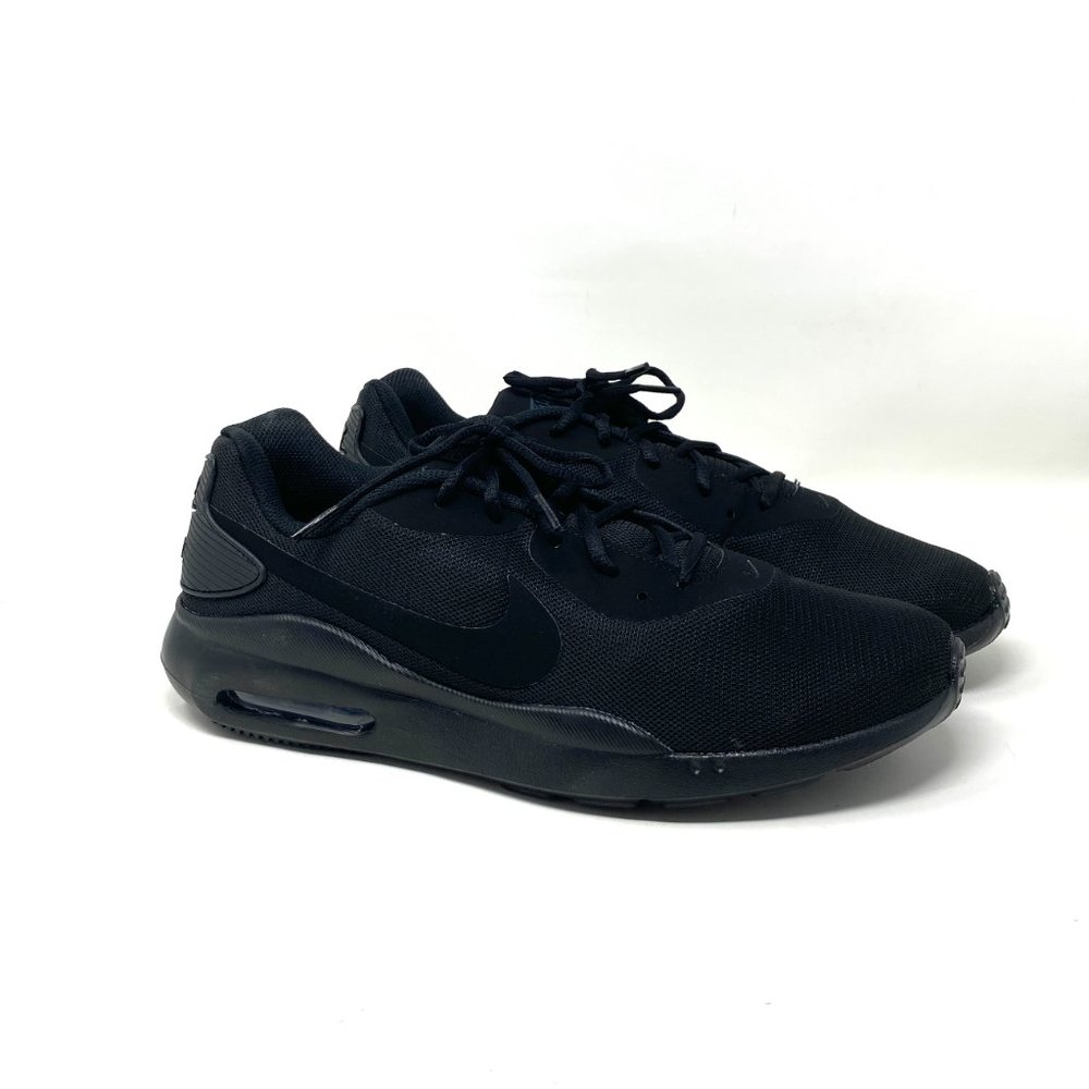NIKE Men's Size AQ2235 006 AIR MAX OKETO Black Canvas Sports Sneakers Shoes - Picture 2 of 11